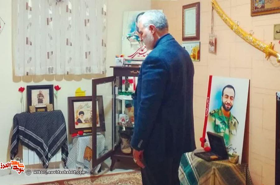 دیدار سرلشکر سلیمانی با خانواده شهدای مدافع حرم در استان البرز