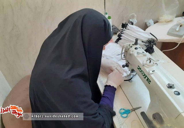 رزمایش مومنانه کانون منتظران بقیه الله الاعظم(عج) در قالب تولید ماسک و توزیع بسته معیشتی