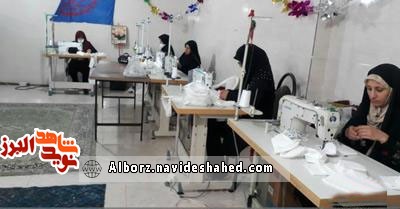 تولید و توزیع بیش از ۹۰ هزار ماسک توسط جهادگران شهرستان اشتهاردی