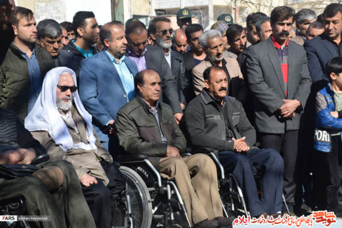 مراسم تشییع جانباز هفنتاددرصد حاج محمد دامن افشان
