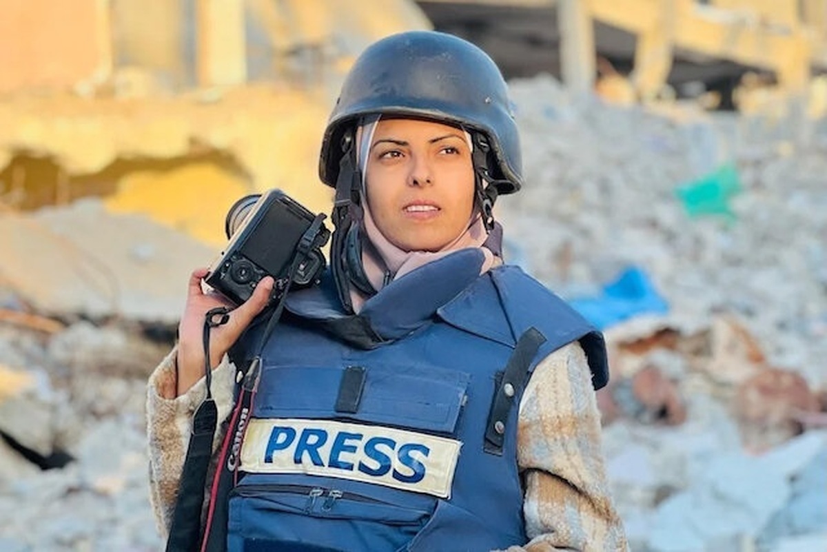 She was a journalist, killed in a hospital, by the Zionist bombing