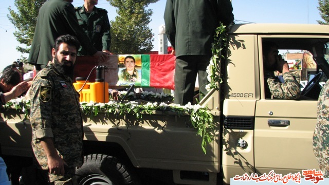 پیکر پاک شهید امین احمدی در ساوجبلاغ تشییع شد