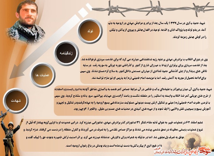 سردار مفقودالاثر «شهید حمید باکری»/ اینفوگرافیک سردار مفقودالاثر «شهید حمید باکری»/ اینفوگرافیک