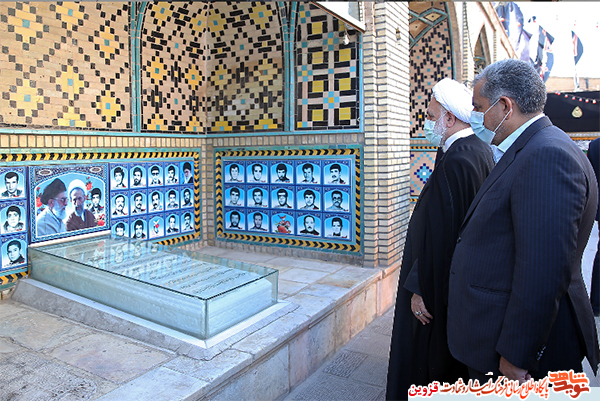 رئیس قوه قضائیه به مقام شهدای قزوین ادای احترام کرد