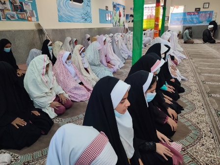 برگزاری دوره آموزشی نماز در مدرسه دخترانه شاهد شهرستان رودان