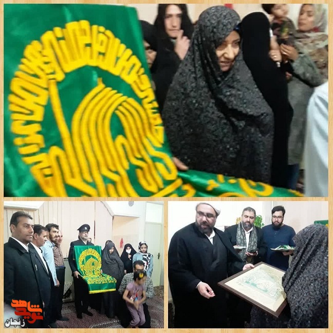 گزارش تصویری/ دیدار خادمان رضوی با خانواده های شهدای زنجان