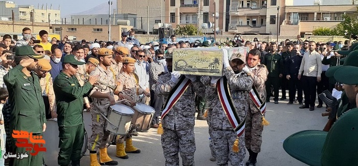 پیکر شهید «اسماعیل لجم اورک» در ایذه تشییع شد