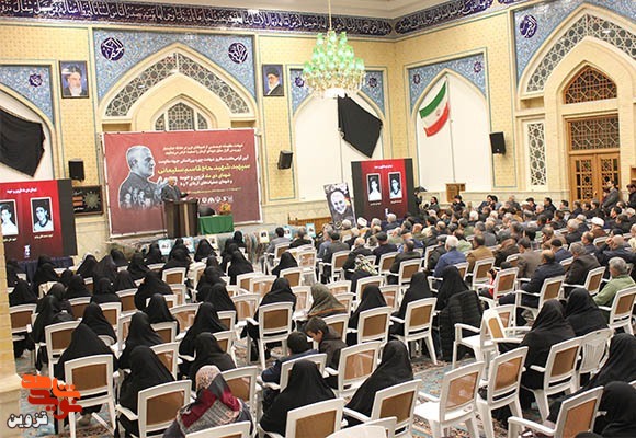 یادواره شهید حاج قاسم سلیمانی و شهدای دی ماه قزوین و حومه از نگاه تصاویر