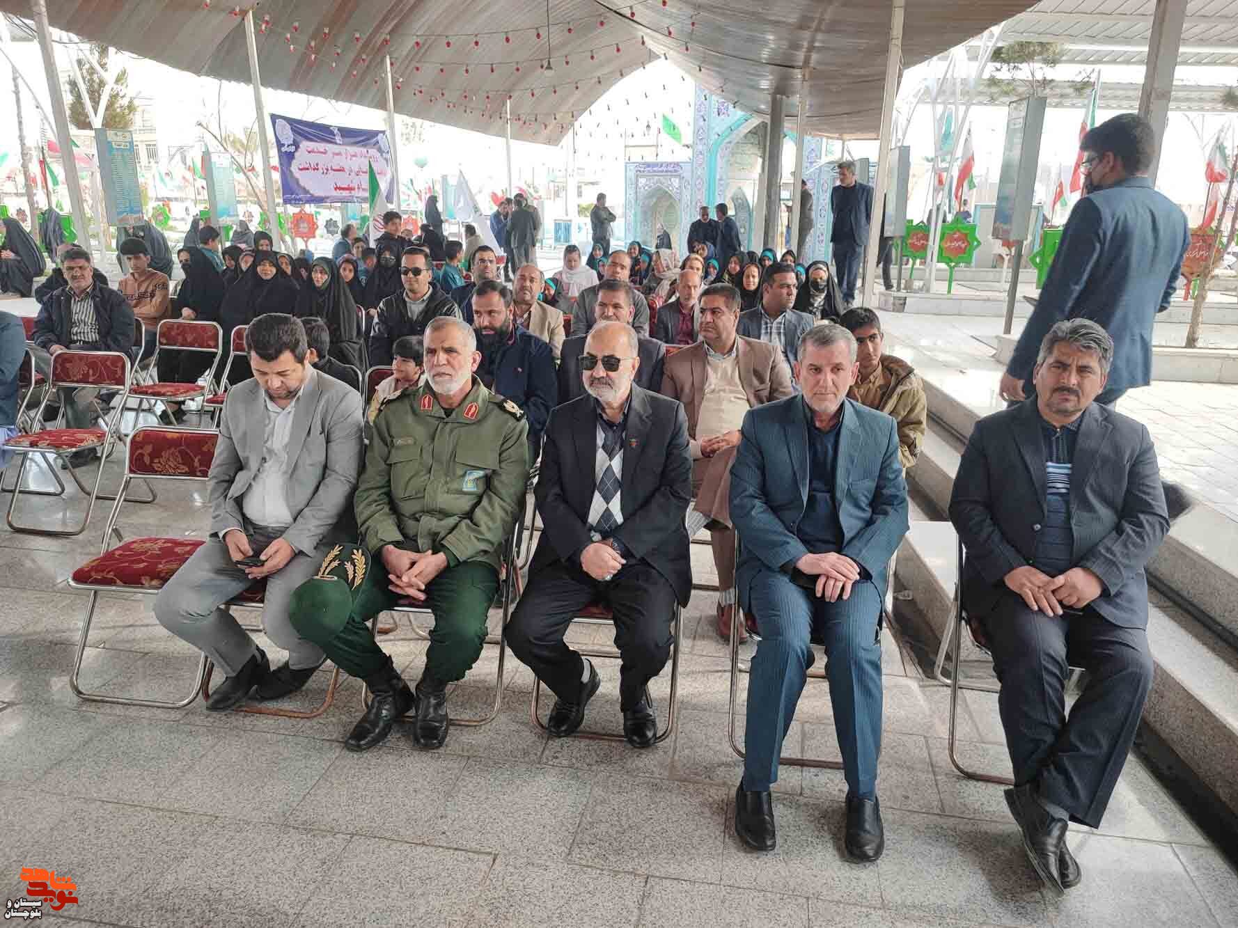 مراسم غبار روبی و عطر افشانی گلزار شهدای زاهدان