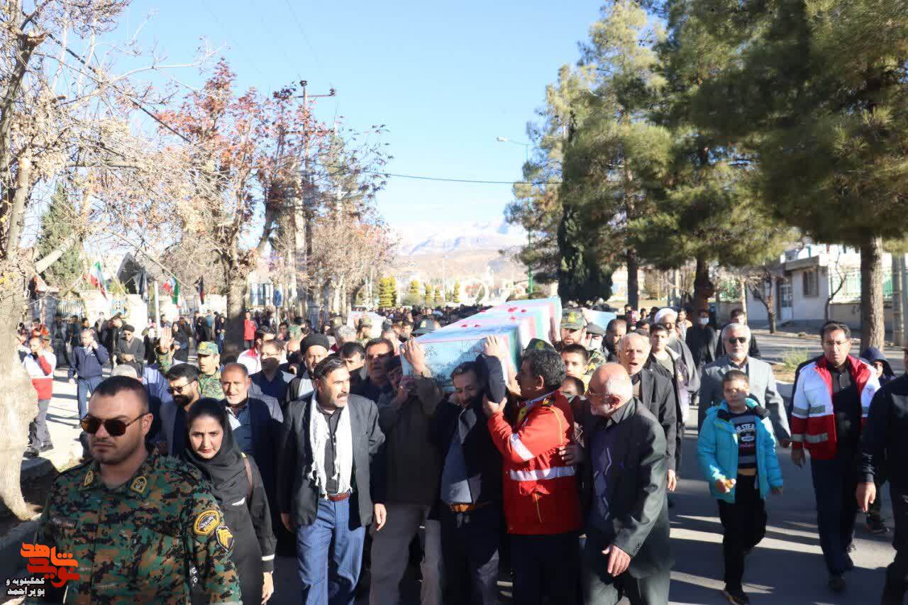 یاسوج سراسر شور فاطمی با تشییع 3 شهید خوش نام در سالروز «شهادت حضرت فاطمه زهرا»