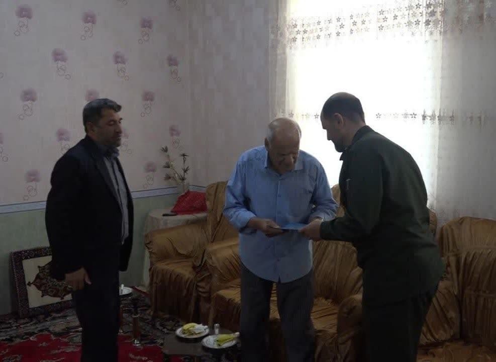 دیدار و تجلیل از جانباز دوران دفاع مقدس شهرستان تکاب