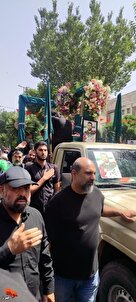گزارش تصویری| برگزاری آیین تشییع پیکر شهید مدافع وطن «مرتضی جمالی» در فردیس