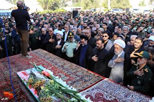 مراسم استقبال از پیکر مطهر سردار شهید حاج غلامحسین غیب پرور