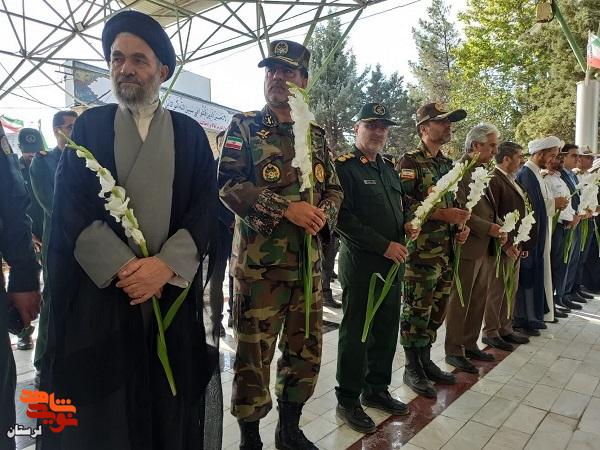 تجدید میثاق سبزپوشان انتظامی با آرمان های شهدا در بروجرد