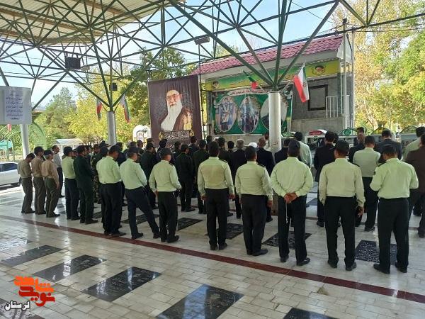 تجدید میثاق سبزپوشان انتظامی با آرمان های شهدا در بروجرد