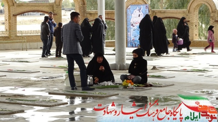 میهمانی لاله ها در گلزار شهدای صالح آباد