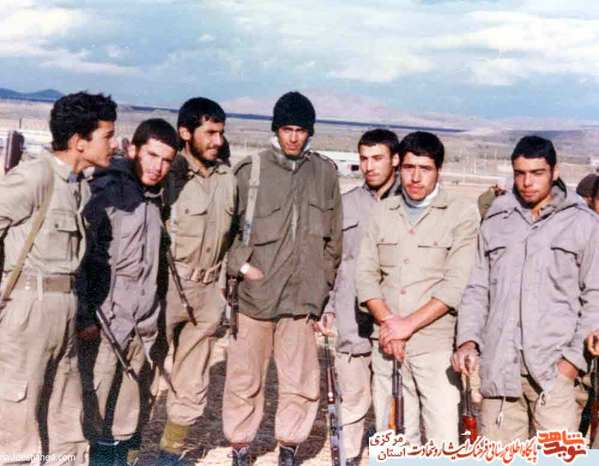 از چپ: وحید شریفی - محمد داودآبادی - شهید علاء الدین اجافی - محمد تجرمکان