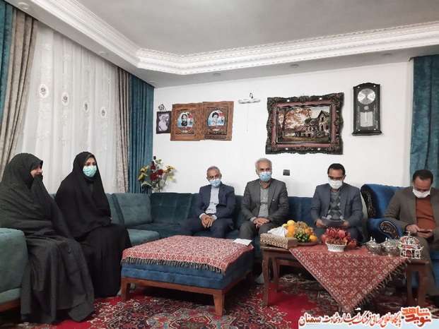 دیدار مسئولین بنیاد شهید استان سمنان با مادر معظم شهید والامقام محمد کلاهی - نهم آذرماه ۱۴۰۰ شهر درجزین