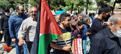 حضور گسترده سمنانی‌ها در راهپیمایی یوم‌الله قدس- بیست و پنجم فروردین‌ماه ۱۴۰۲