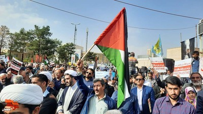 اجتماع ضد صهیونیستی سمنانی‌ها برای حمایت از مردم مظلوم غزه- بیست و هفتم آبان ۱۴۰۲ معراج شهدا